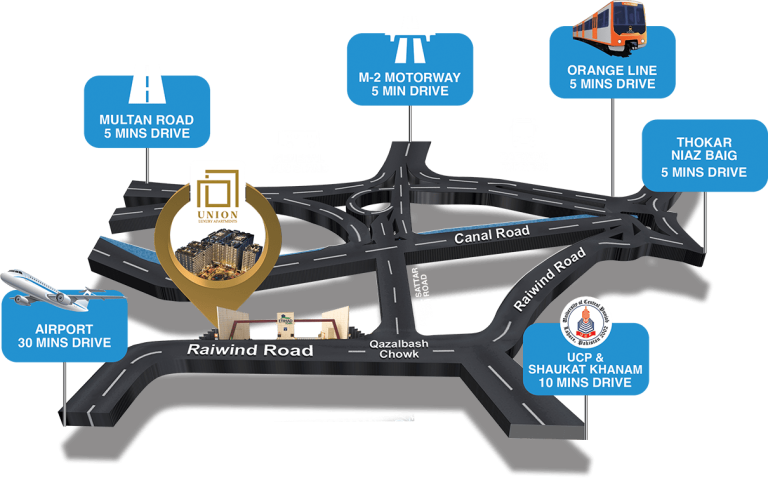 Union Luxury Apartments Map - Land Advisor